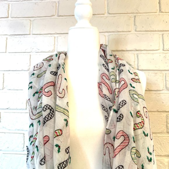 Candy cane infinity scarf - Picture 4 of 6